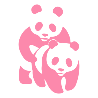 Naughty Panda Decal (Pink)
